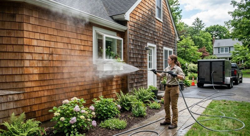 Cedar Siding Washing Service